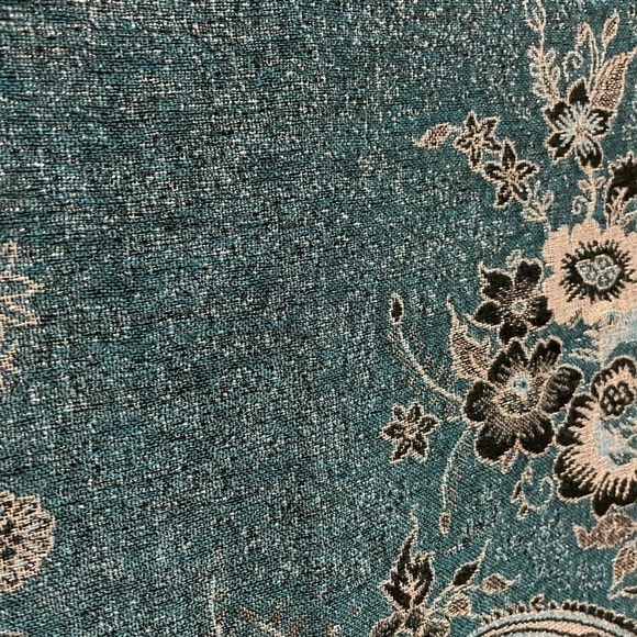 Blue Floral Fashion Scarf - Picture 4 of 7